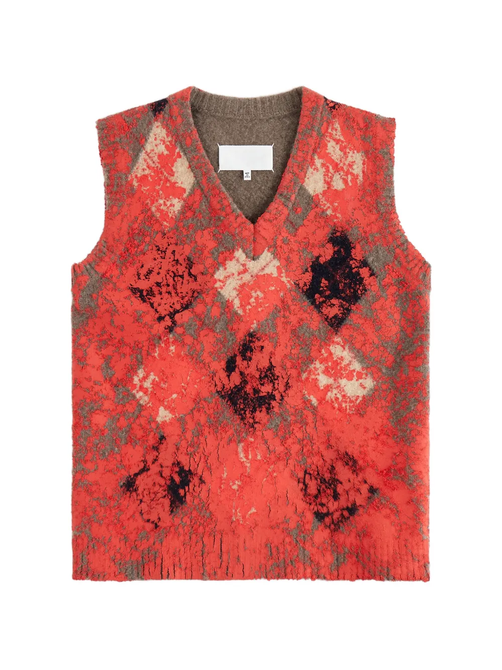 Maison Margiela Gilet a rombi - Rosso