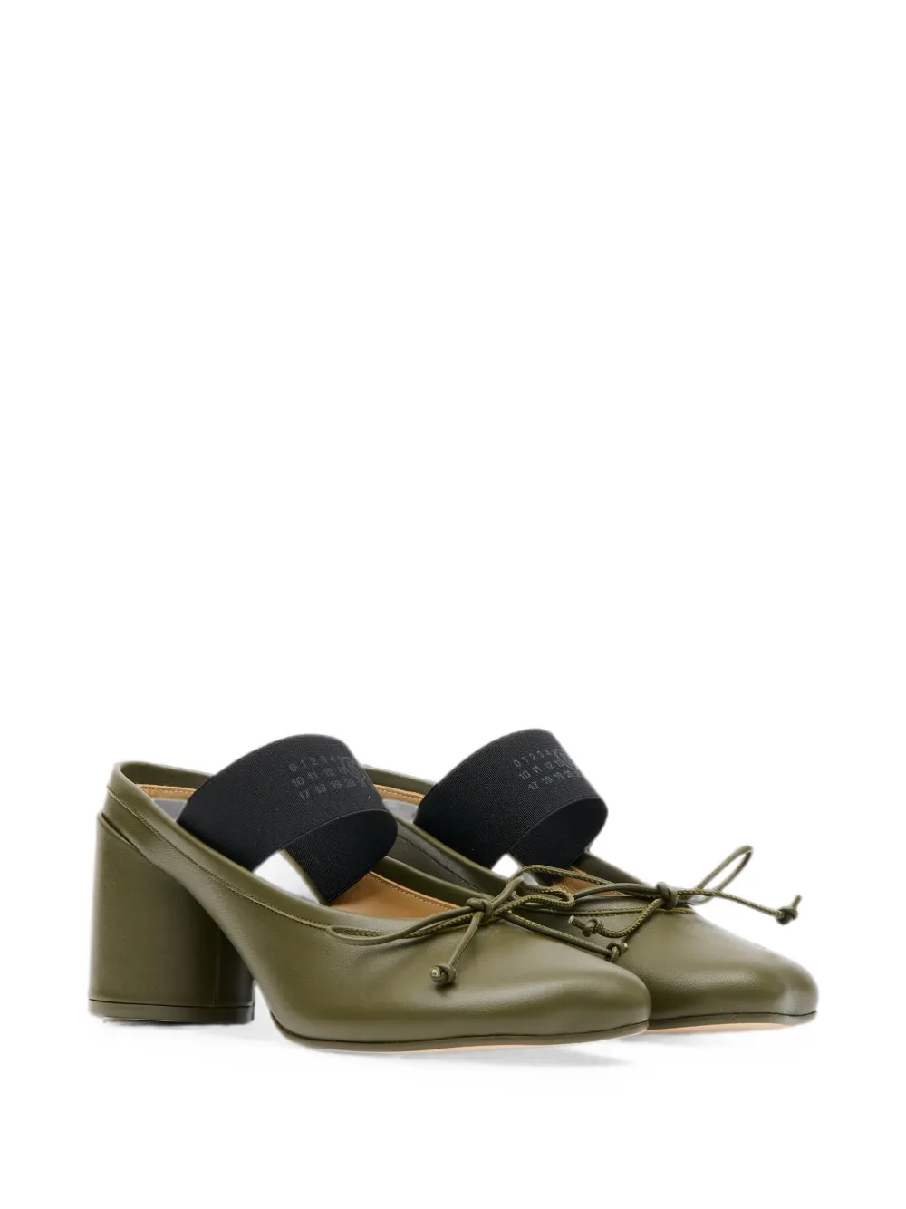 MM6 Maison Margiela Anatomic Numeric sandals Groen