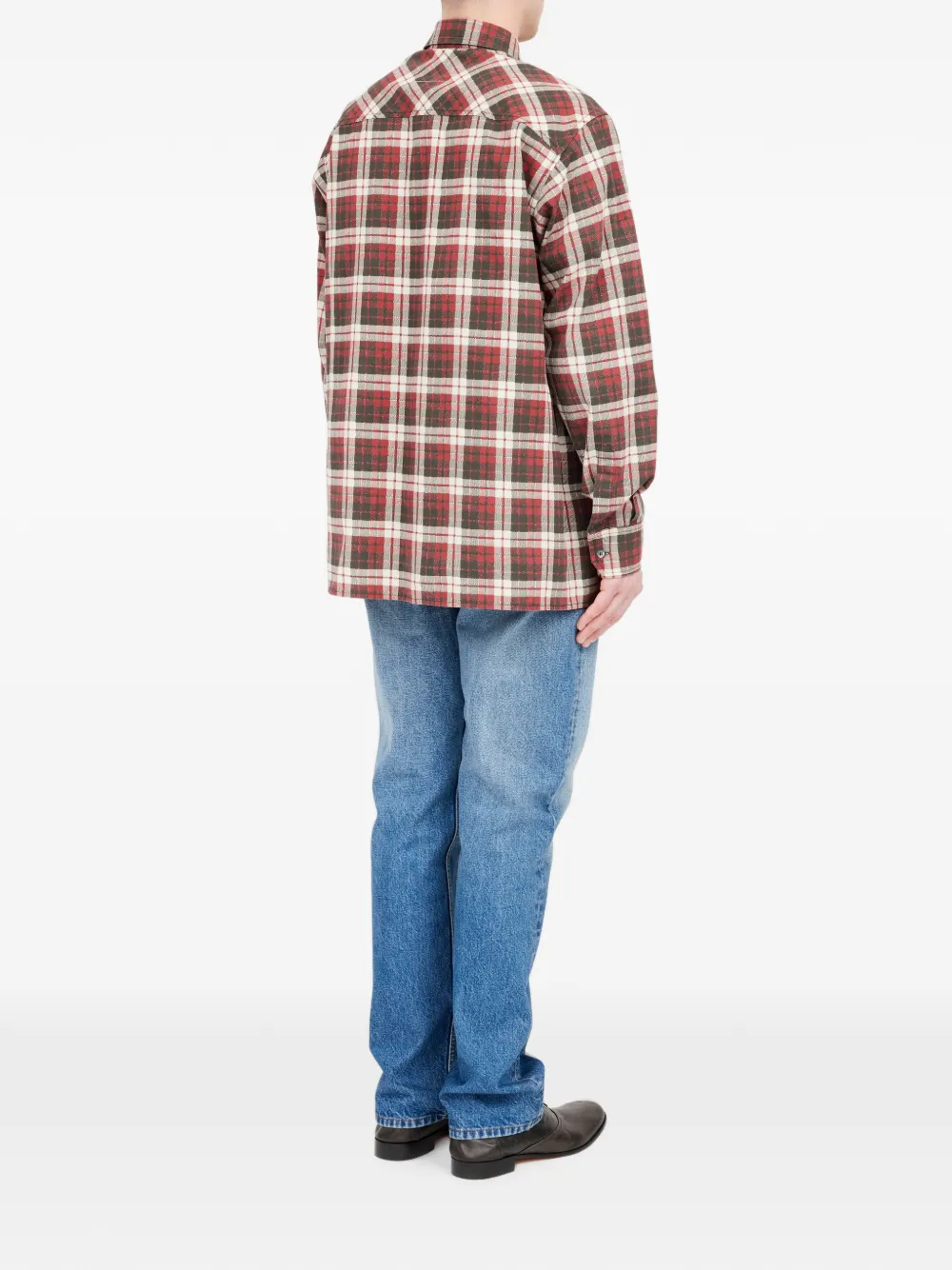 MM6 Maison Margiela Geruit overhemd Rood