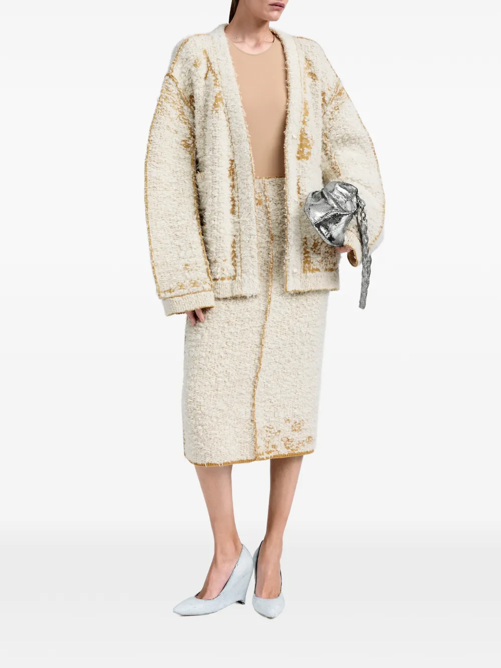 Maison Margiela Vest met lange mouwen Beige