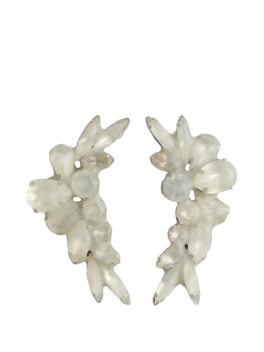 Maison Margiela boucles d'oreilles à logo gravé - Argent Maison Margiela boucles d'oreilles à logo gravé - Argent