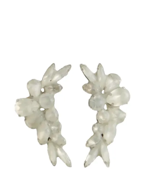 Maison Margiela engraved-logo earrings