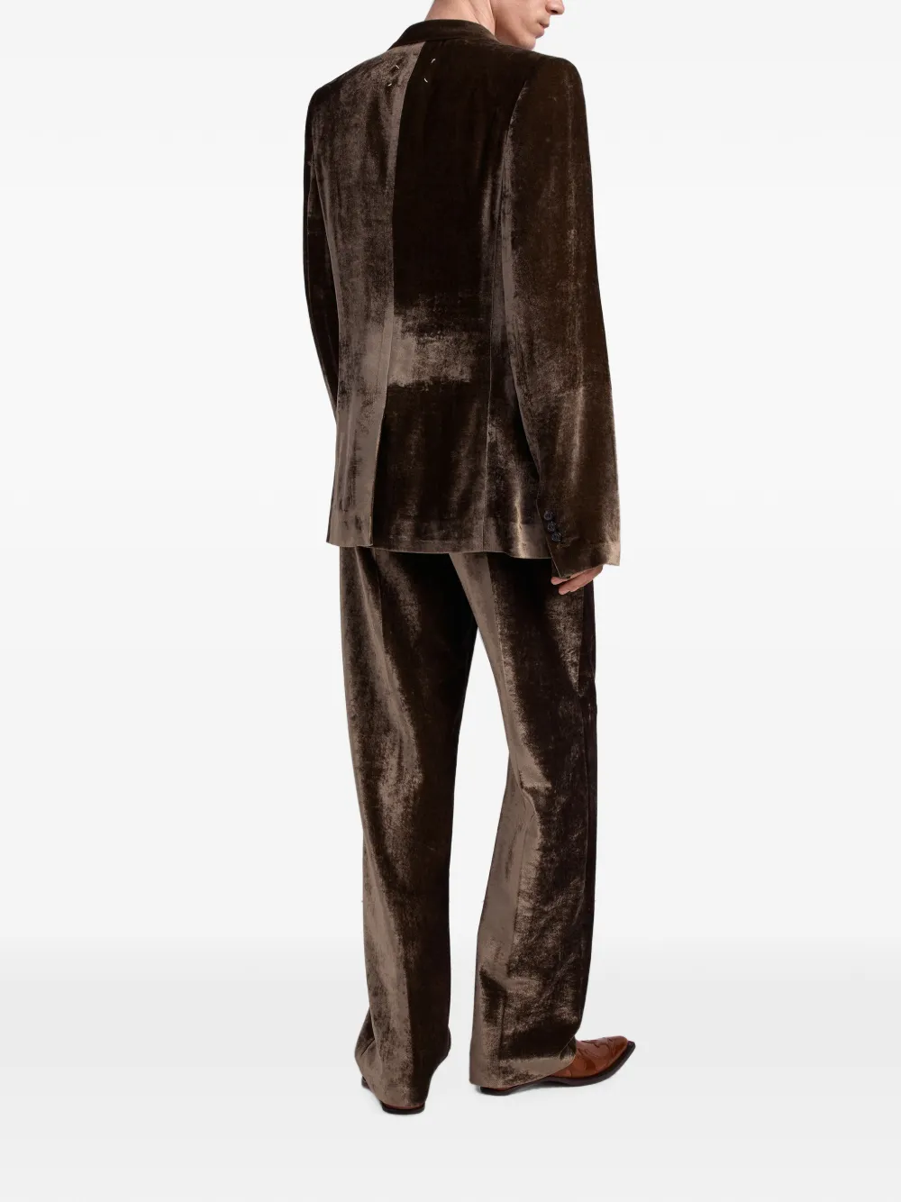 Maison Margiela Fluwelen blazer Bruin