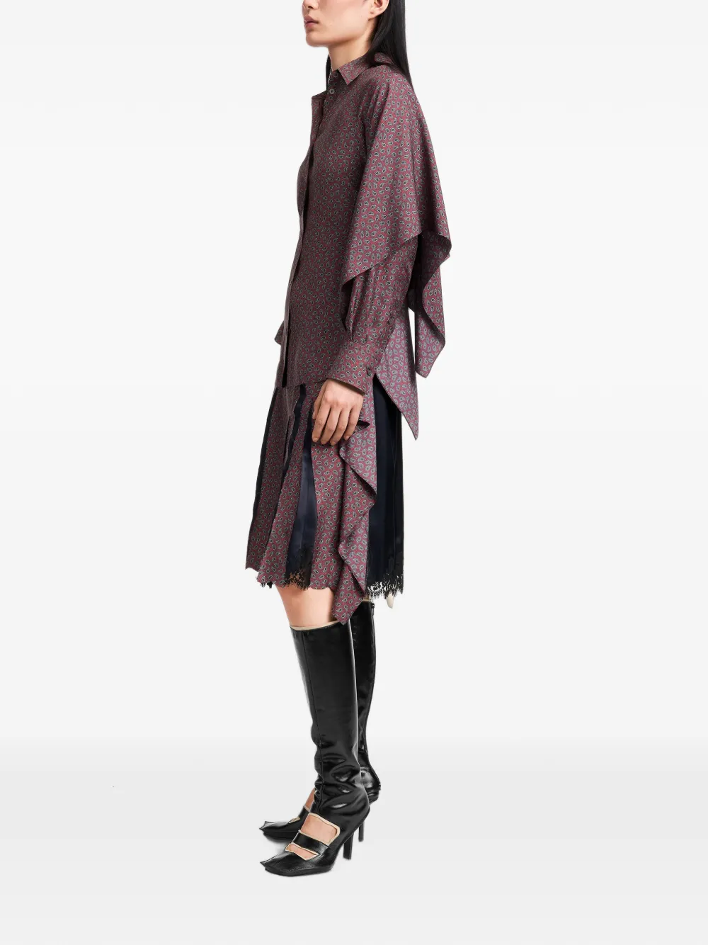 Maison Margiela Square blouse Rood