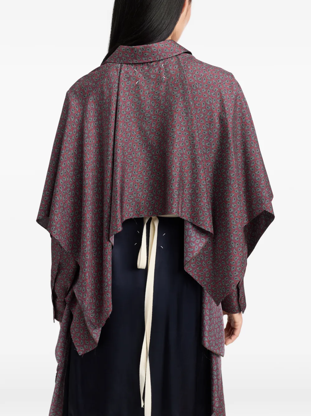 Maison Margiela Square blouse Rood