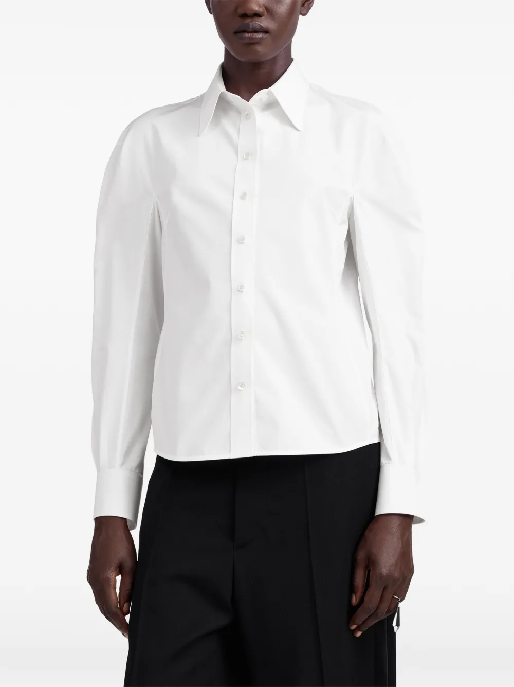 Maison Margiela Blouse met ronde schouders Wit
