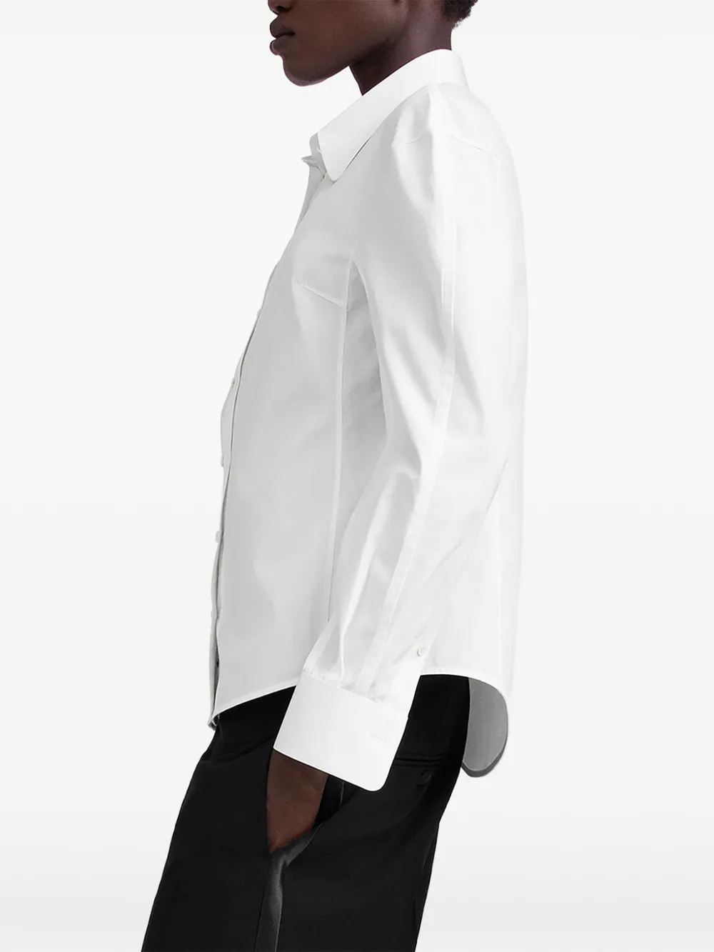 Maison Margiela Blouse met ronde schouders Wit