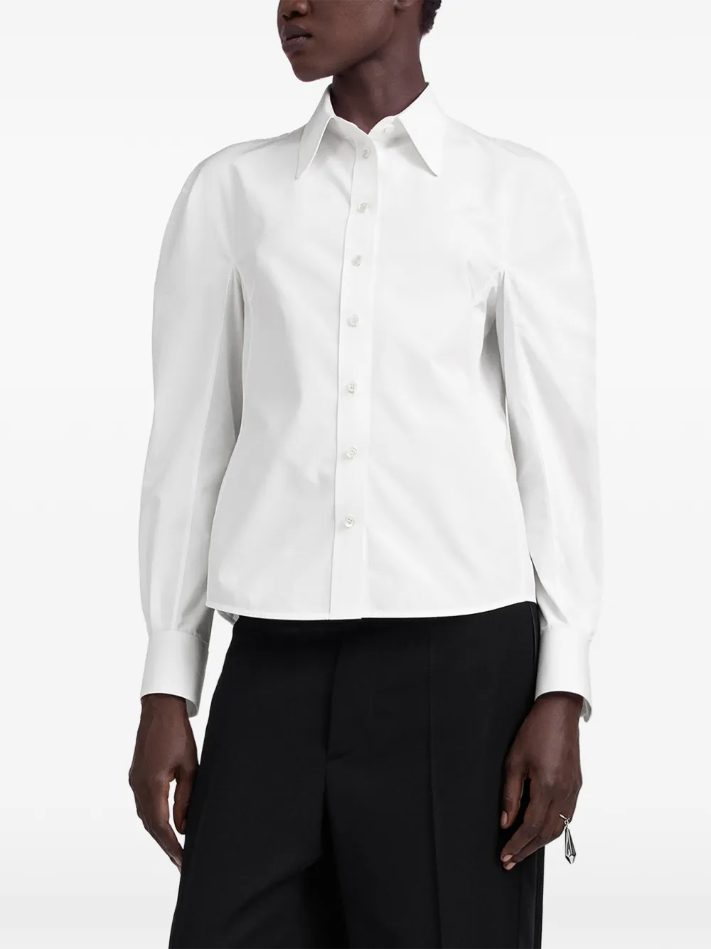 Maison Margiela Blouse met ronde schouders Wit