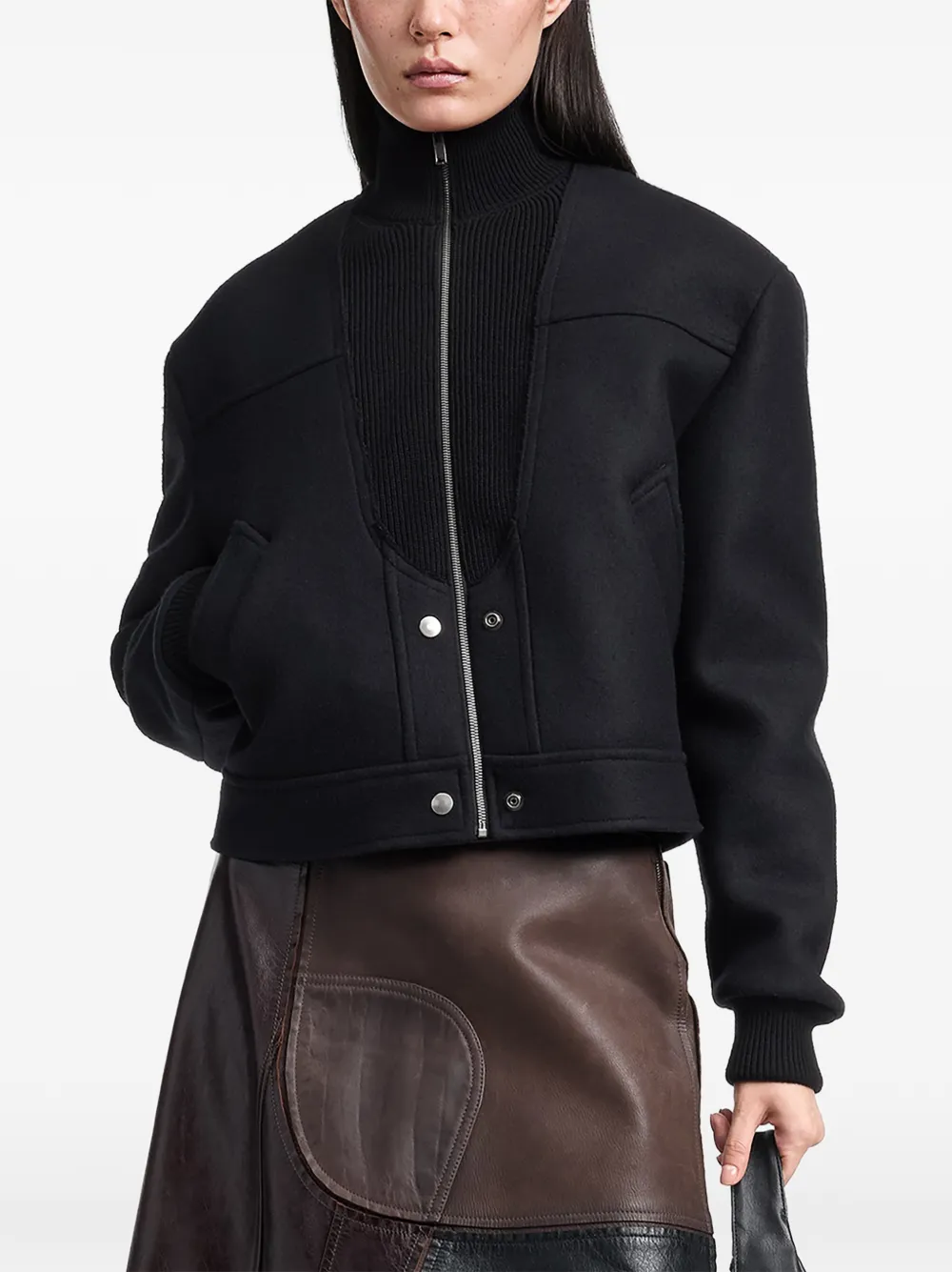 Maison Margiela Bomberjack met rits Zwart