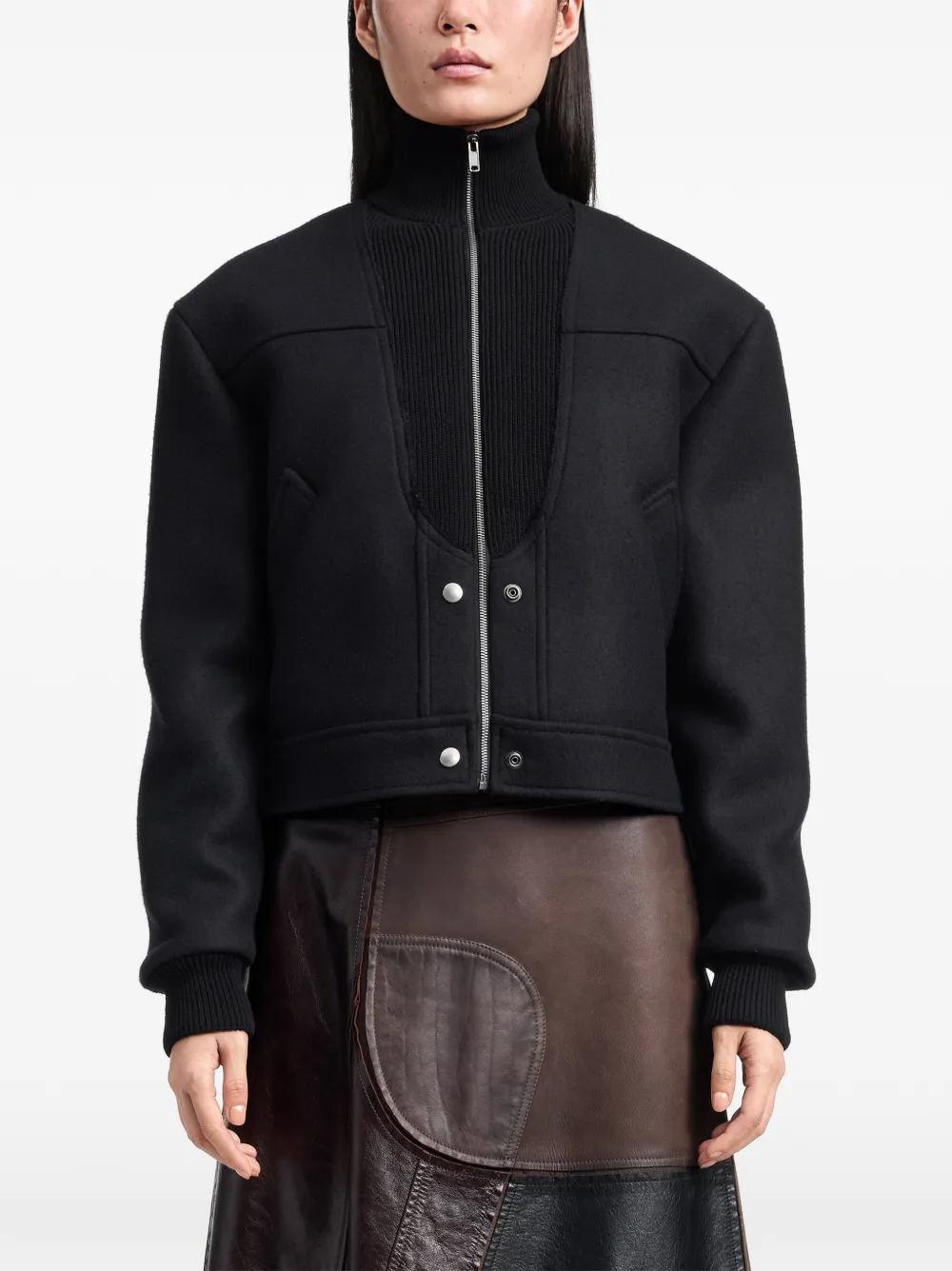 Maison Margiela Bomberjack met rits Zwart
