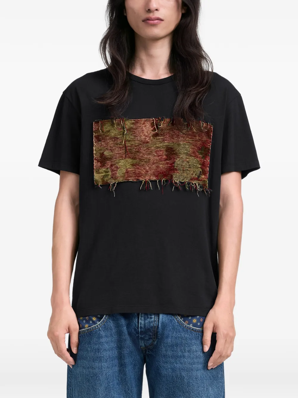 Maison Margiela T-shirt met patch Zwart