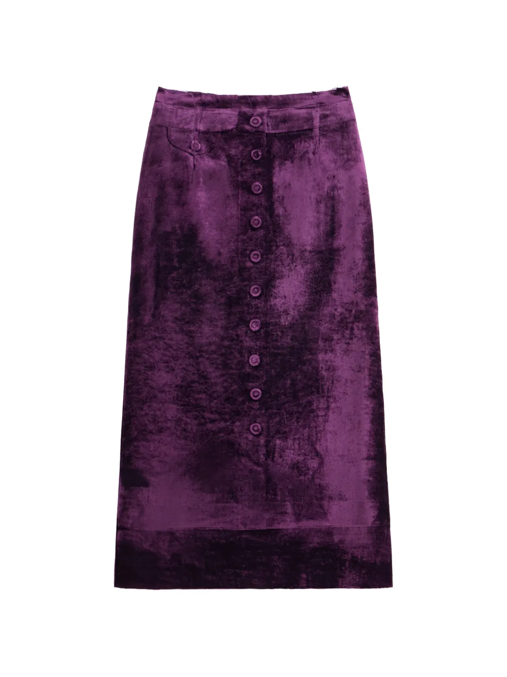 Maison Margiela Fusion button-front midi skirt