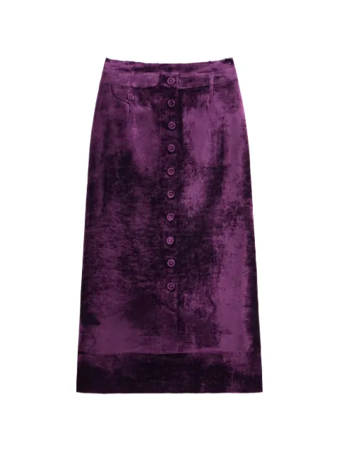 Maison Margiela falda midi Fusion con botones en la parte delantera