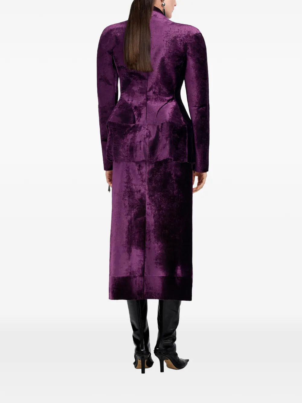 Maison Margiela Fusion midi-rok met knopen Paars
