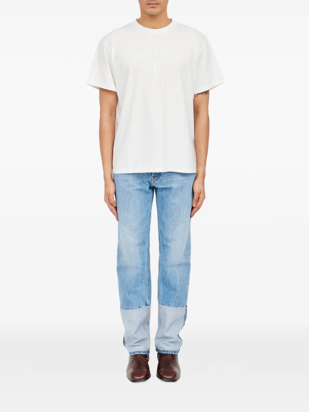 MM6 Maison Margiela T-shirt met print Wit