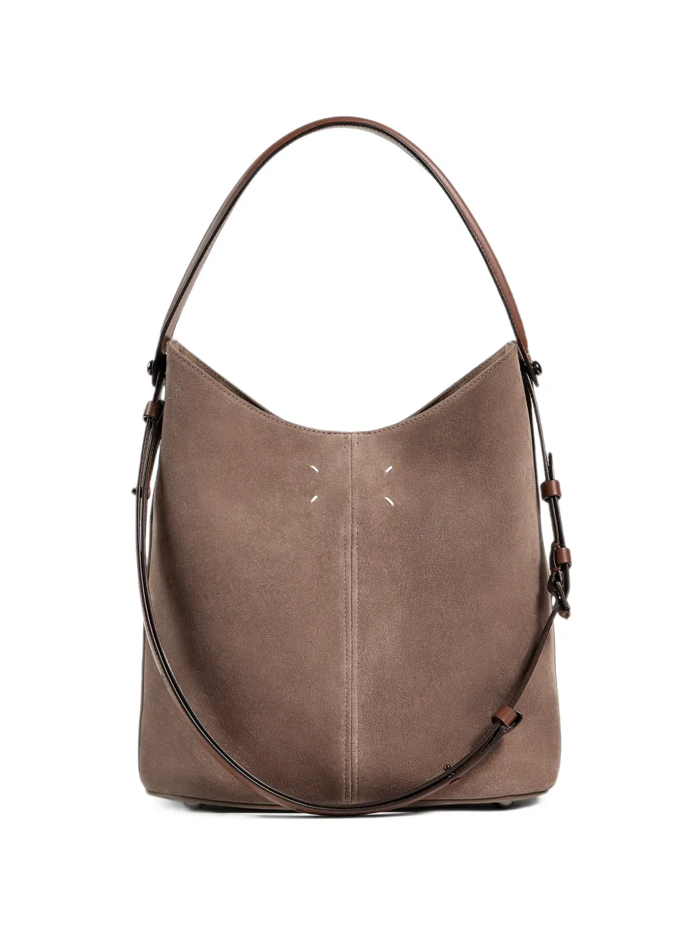 Maison Margiela Borsa a spalla Dress-Age in pelle - Marrone