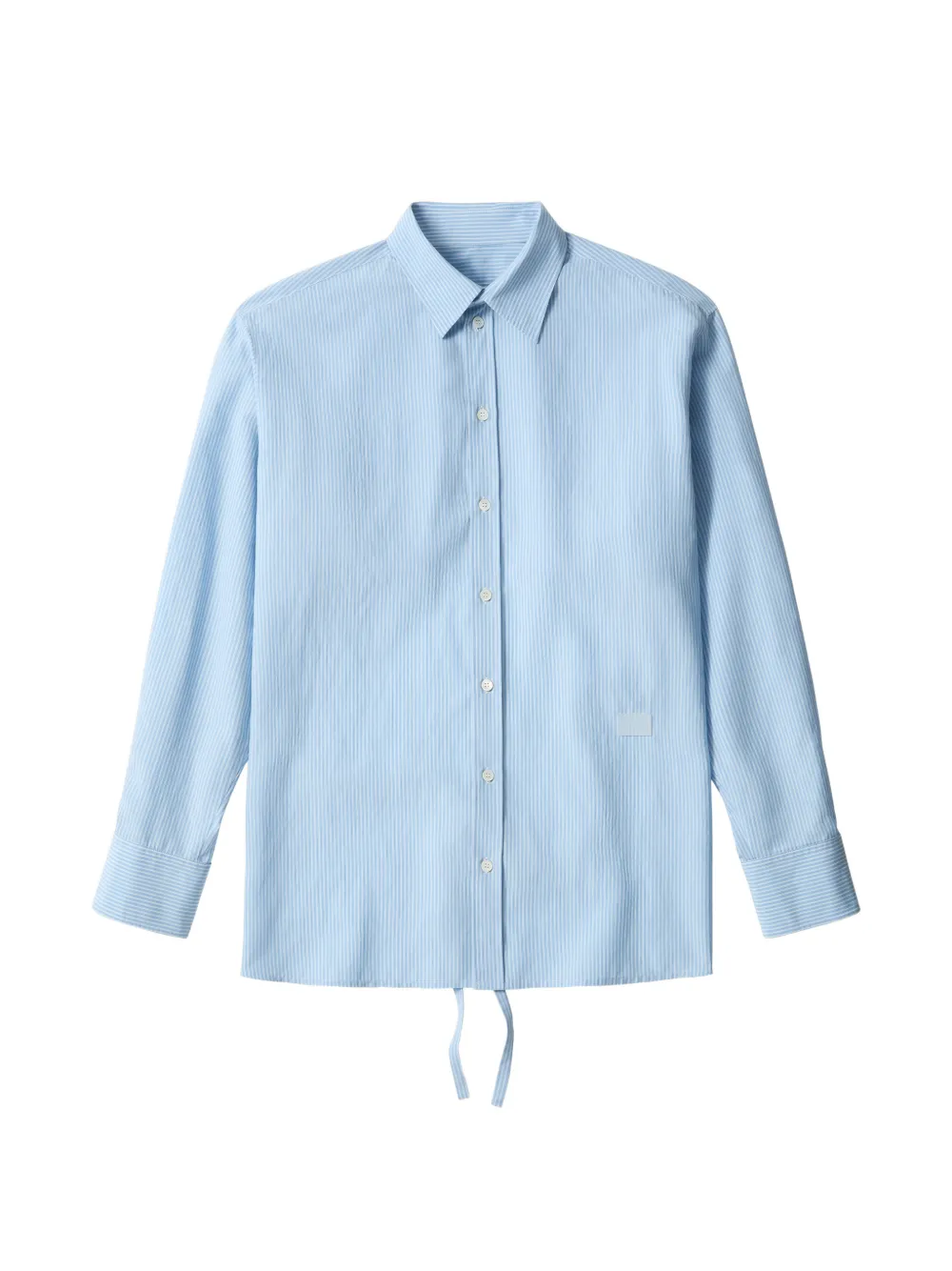 MM6 Maison Margiela Hemd mit Schleifenverschluss - Blau