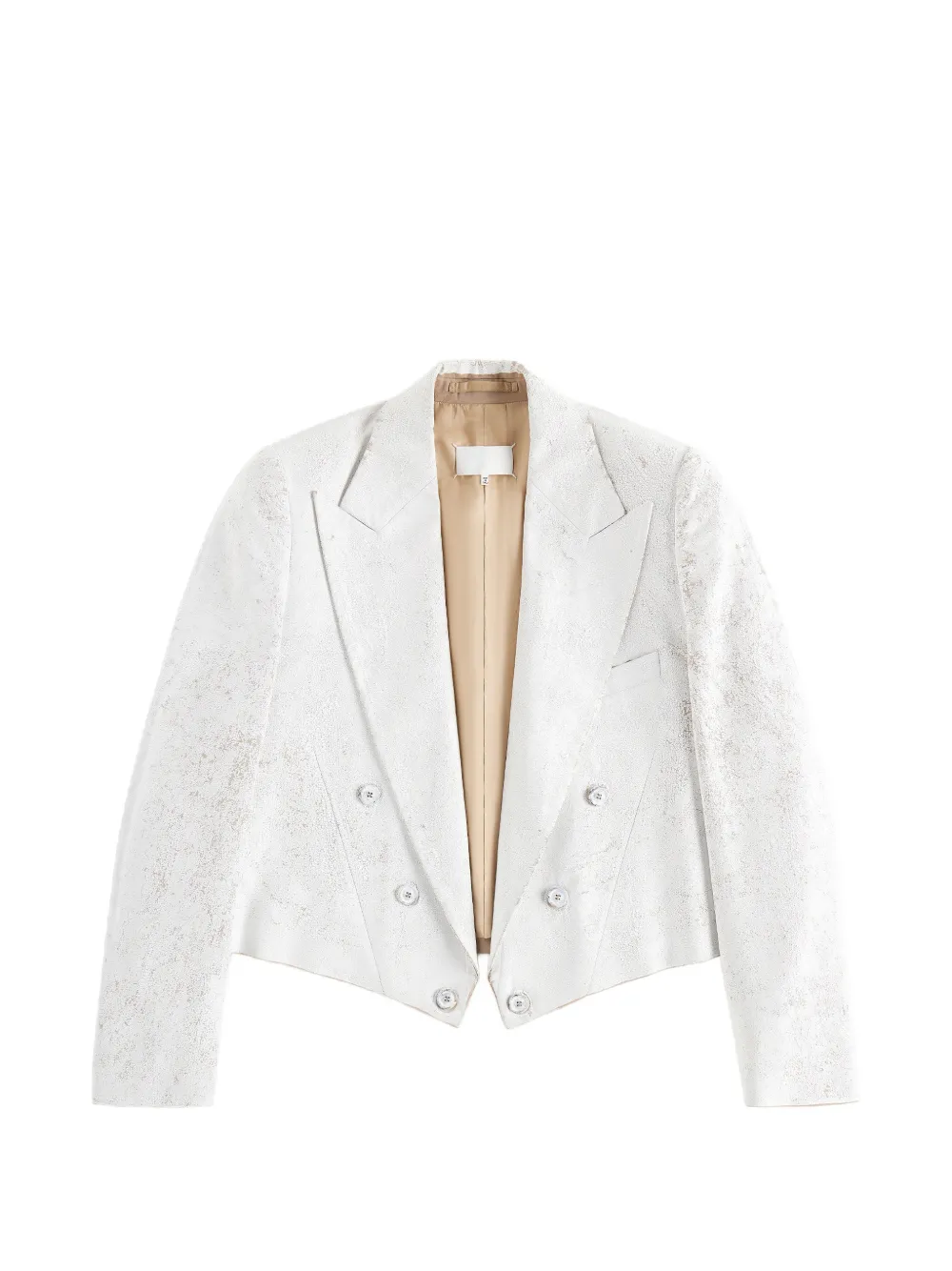 Maison Margiela Bianchetto Cropped-Blazer - Weiß