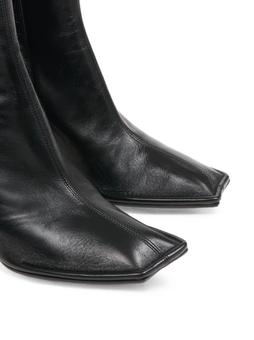 Maison Margiela square-toe ankle boots Zwart