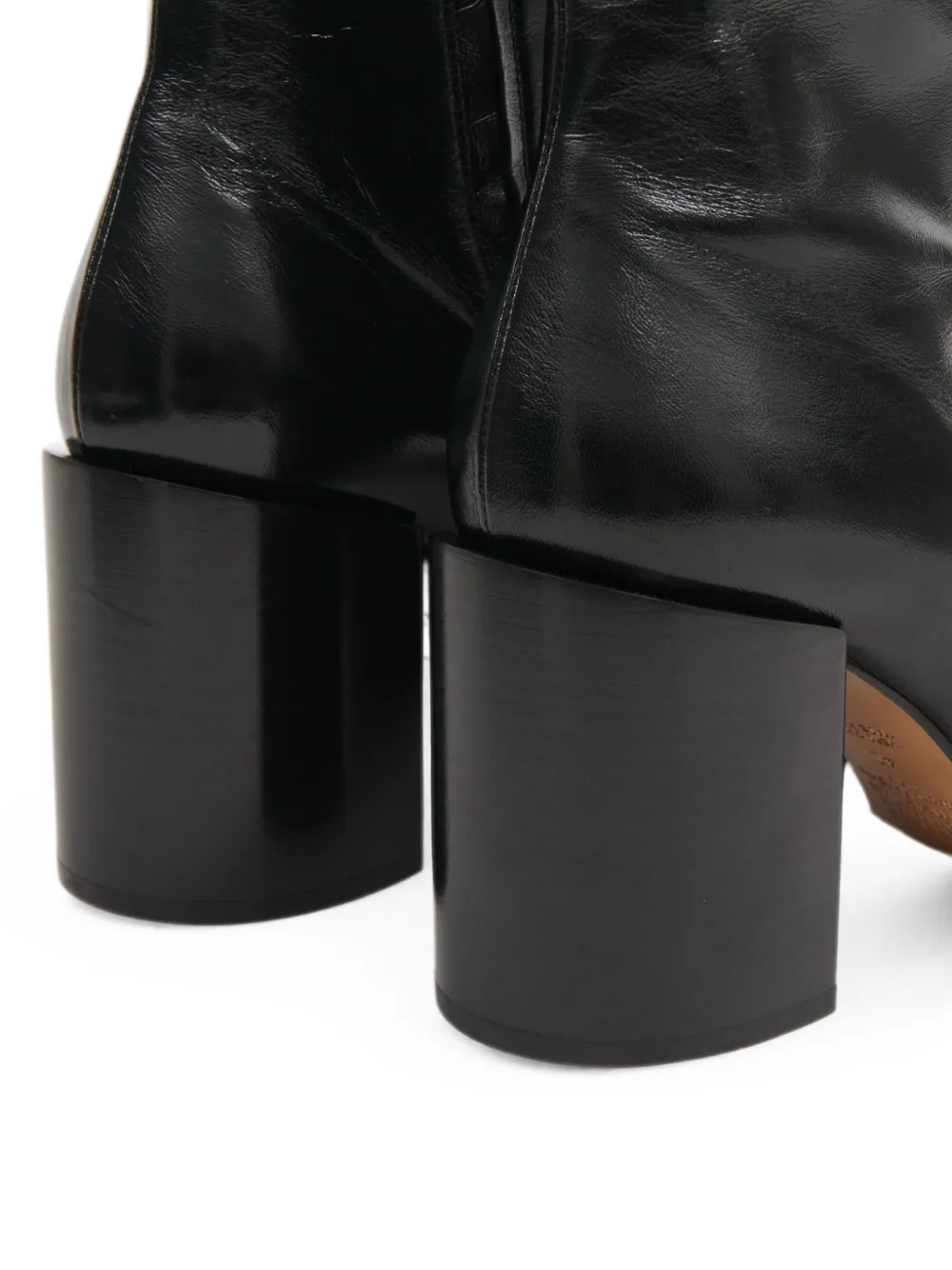 Maison Margiela square-toe ankle boots Zwart