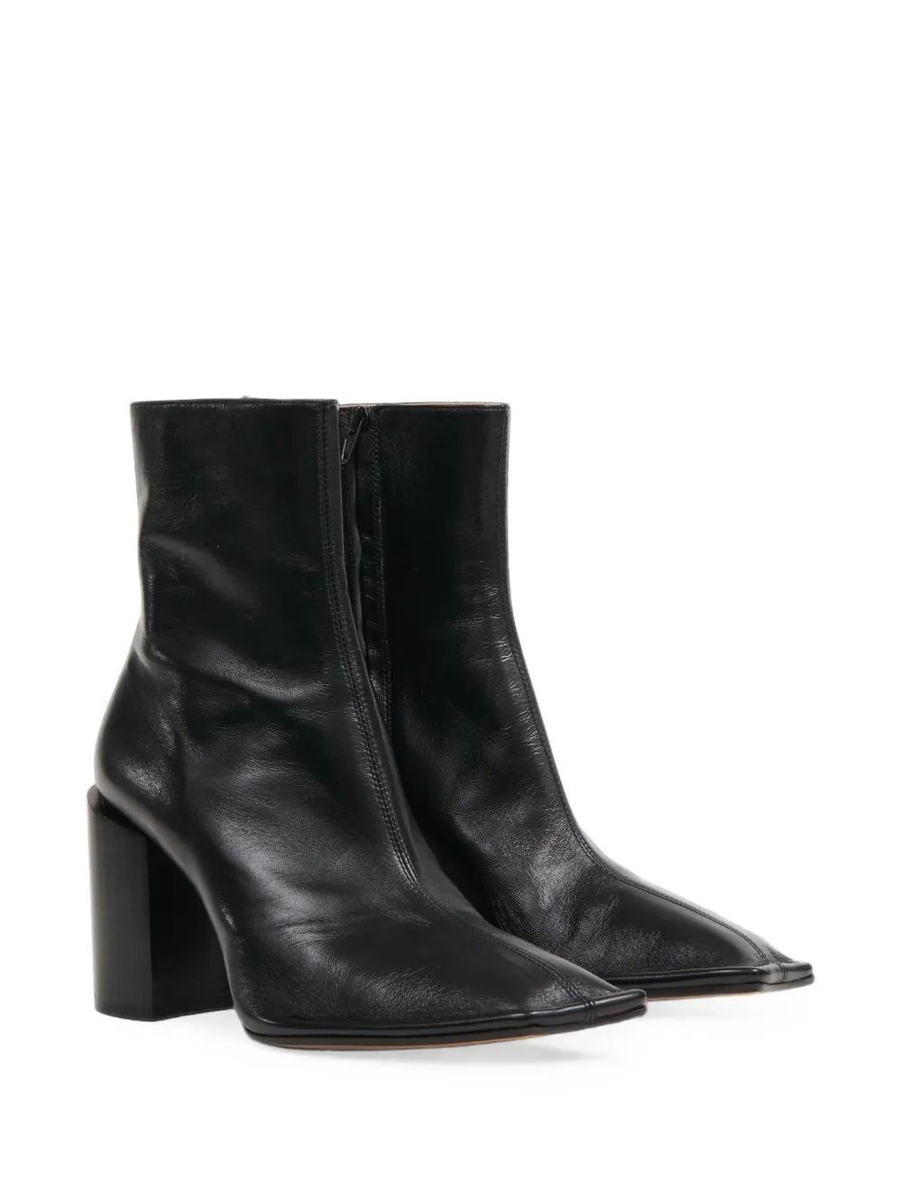Maison Margiela square-toe ankle boots Zwart