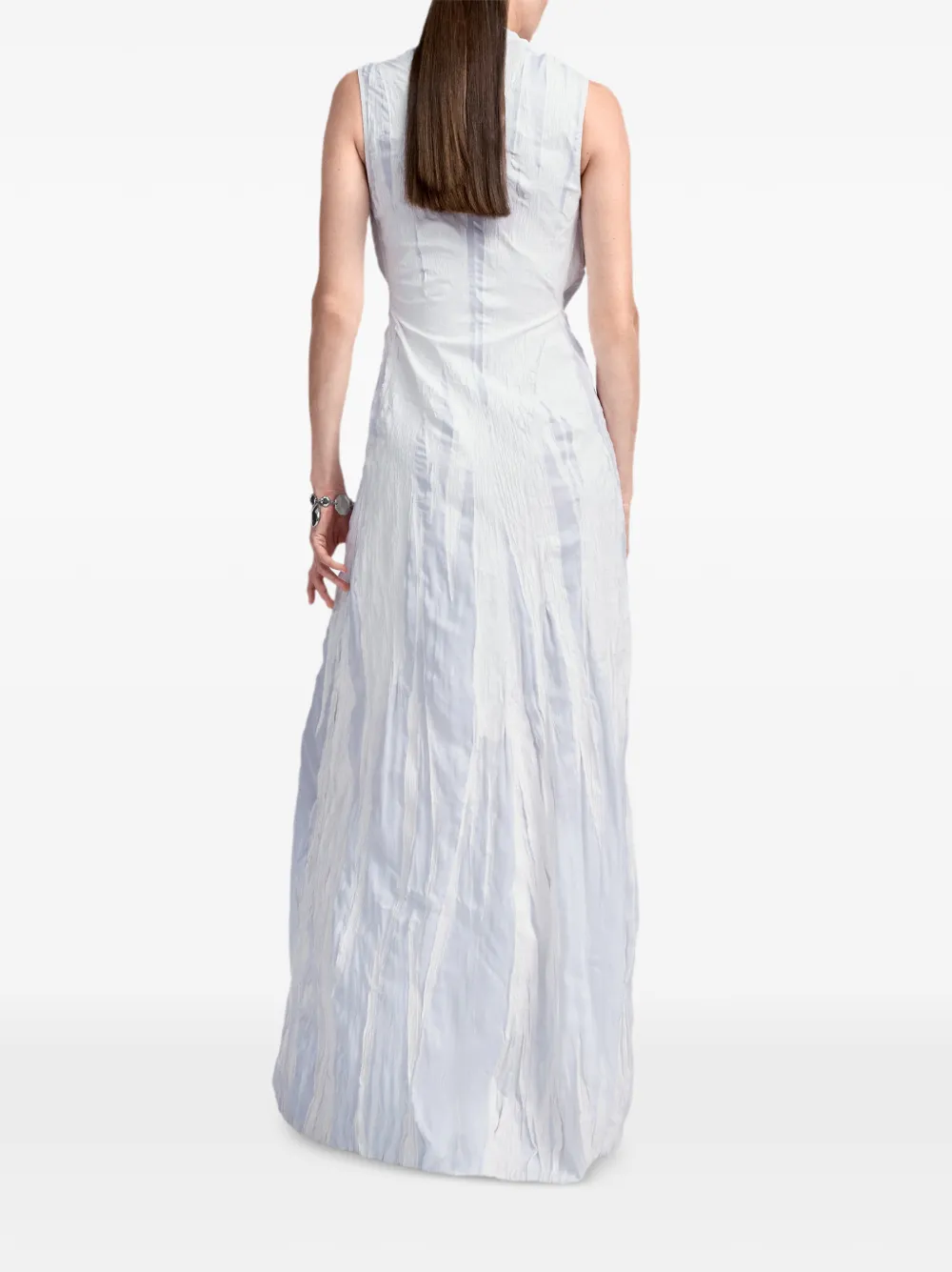 Maison Margiela Bianchetto mouwloze maxi-jurk Wit