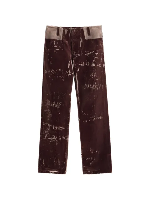Maison Margiela flocked denim trousers