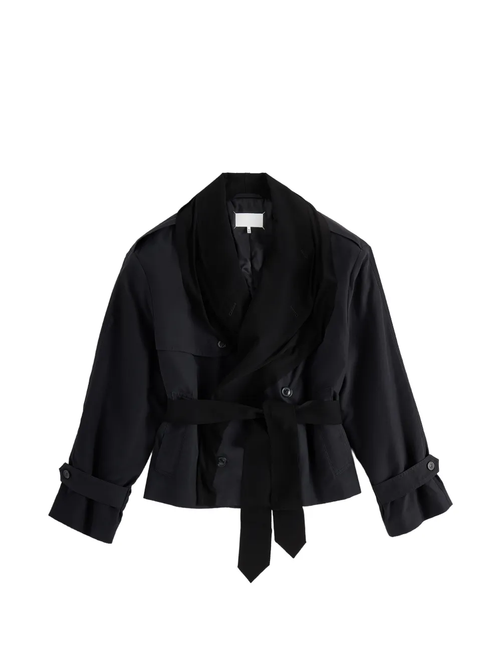 Maison Margiela Trench Fusion Jersey - Nero