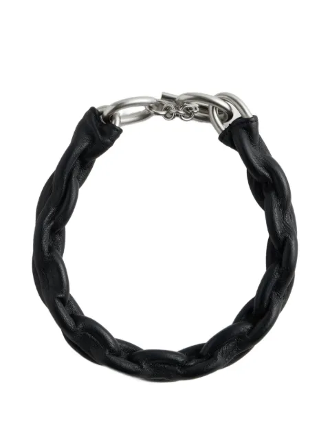 Maison Margiela leather-wrapped chain necklace