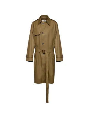 MM6 Maison Margiela Cotton Twill Trench Coat | Neutrals | FARFETCH
