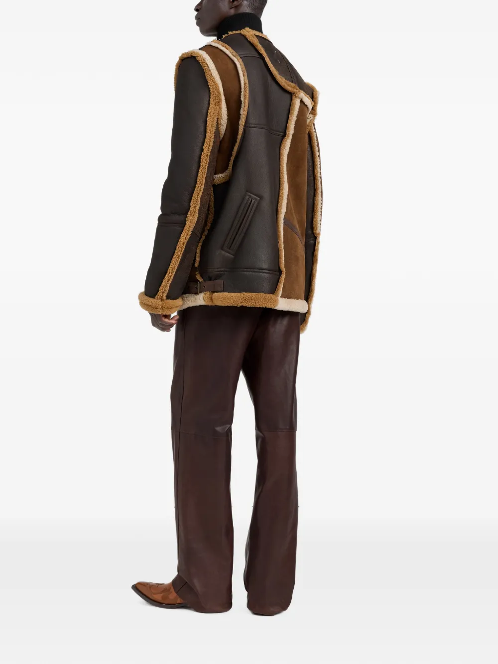 Maison Margiela Lammy jack met patch Bruin