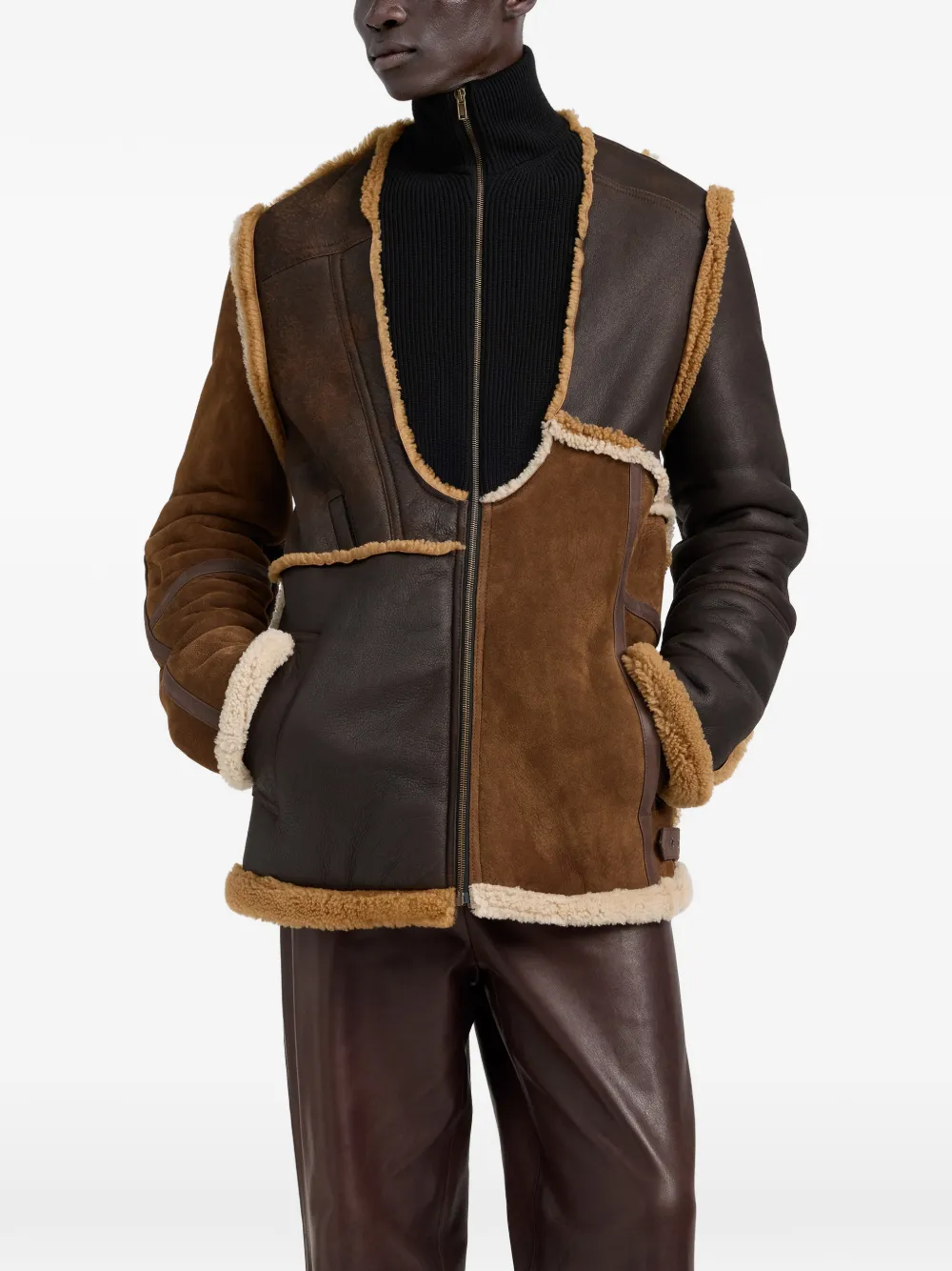 Maison Margiela Lammy jack met patch Bruin