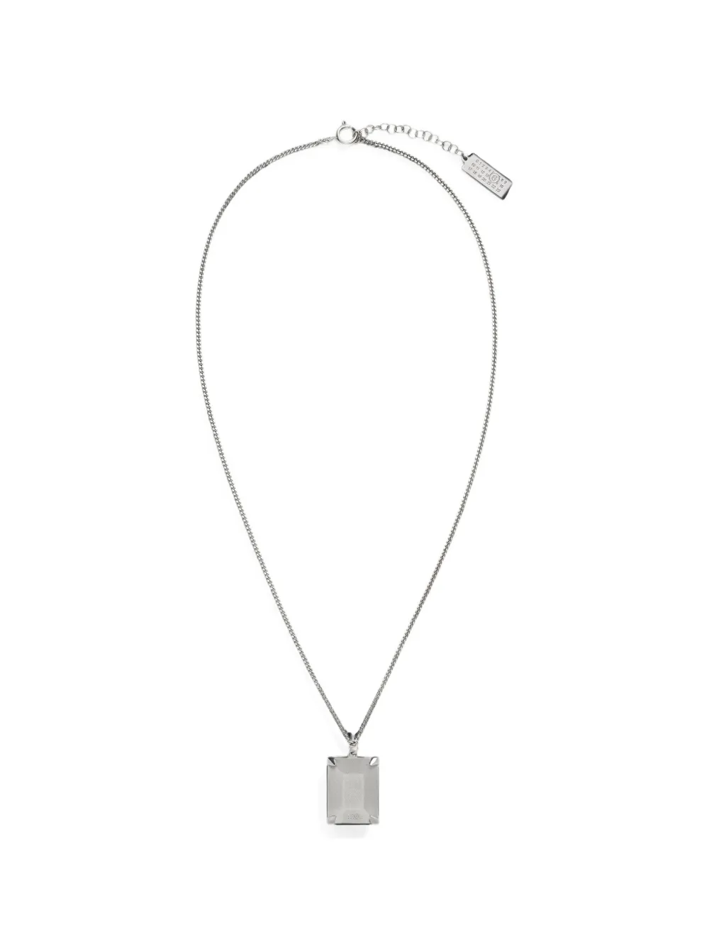 MM6 Maison Margiela prong-set pendant necklace - Argento