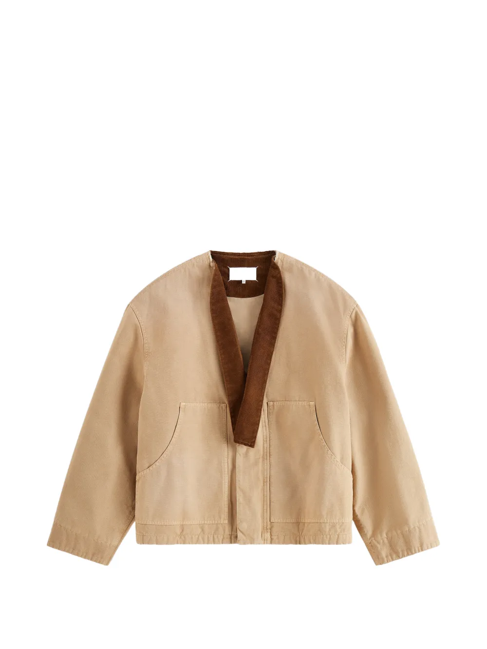 Maison Margiela Jacke mit abnehmbarem Kragen - Nude