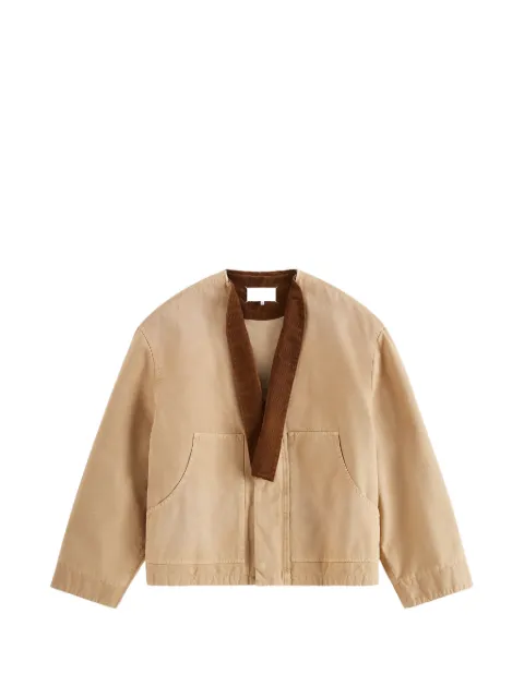 Maison Margiela chaqueta de algodón con cuello removible