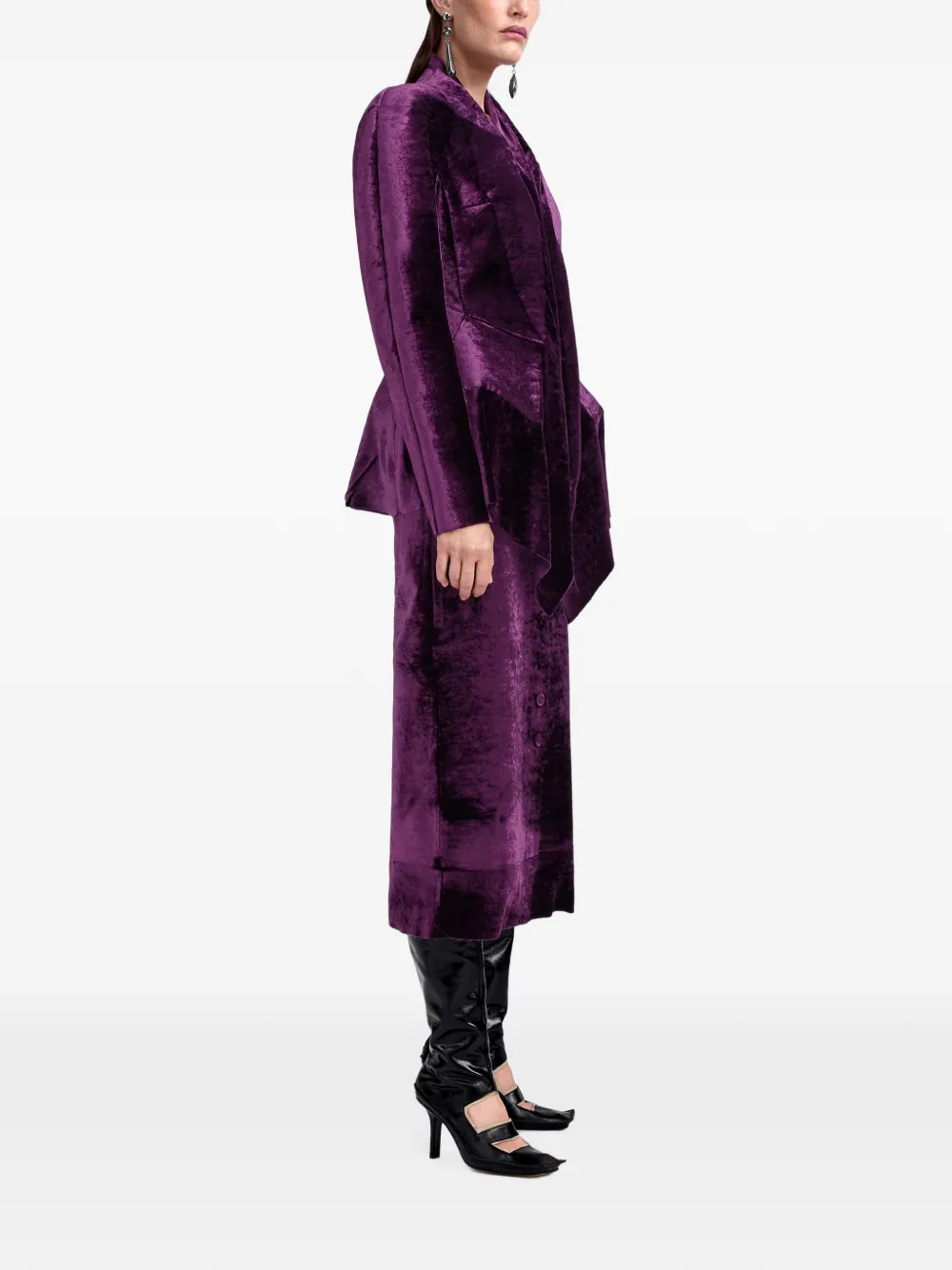 Maison Margiela Fusion fluwelen jack Paars