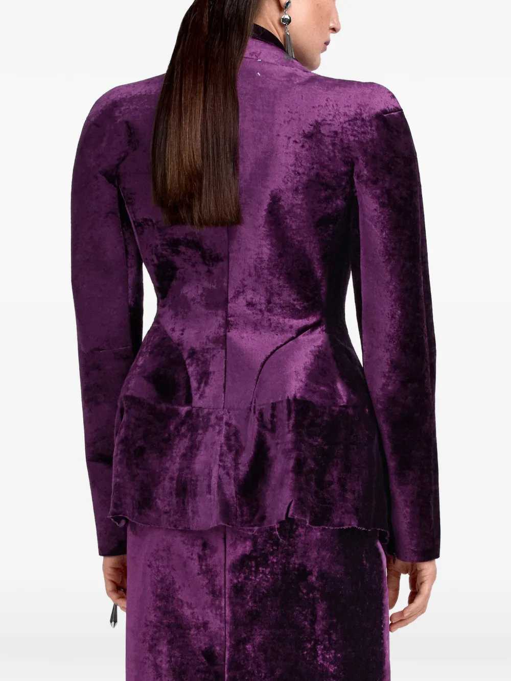 Maison Margiela Fusion fluwelen jack Paars