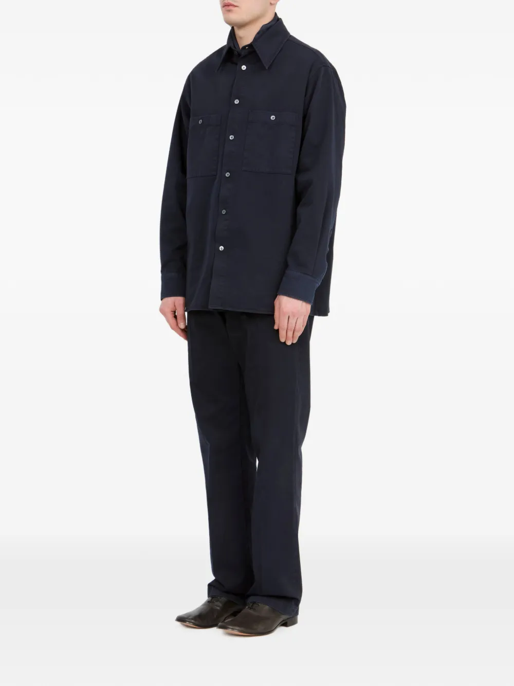 MM6 Maison Margiela Overhemd met zakken Blauw