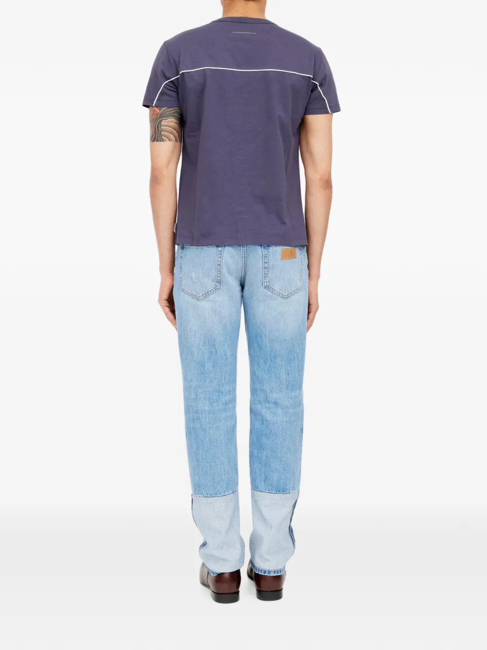 MM6 Maison Margiela T-shirt met anagram print Blauw