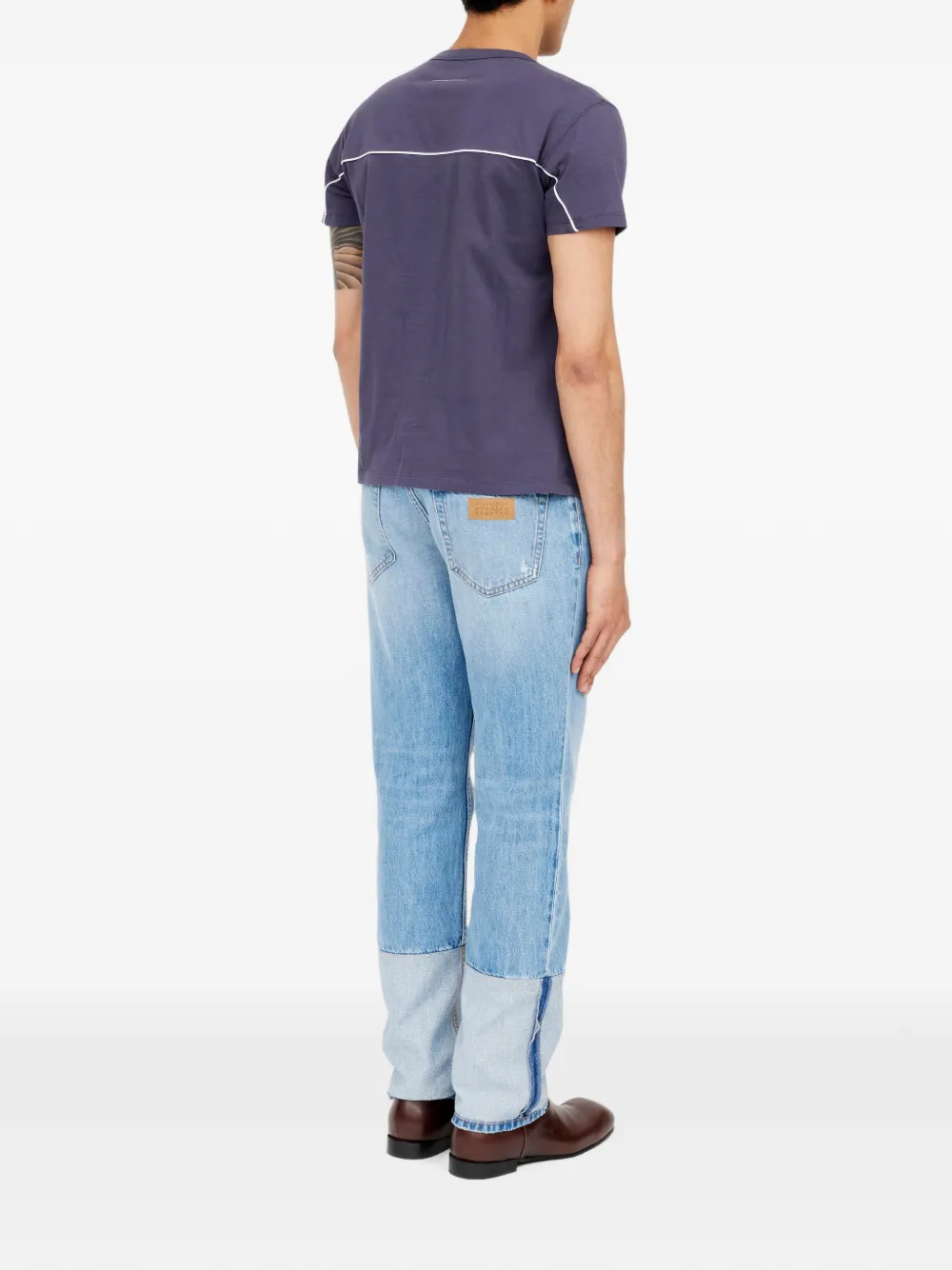 MM6 Maison Margiela T-shirt met anagram print Blauw