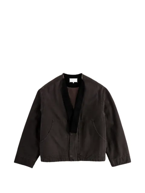 Maison Margiela removable-collar cotton jacket