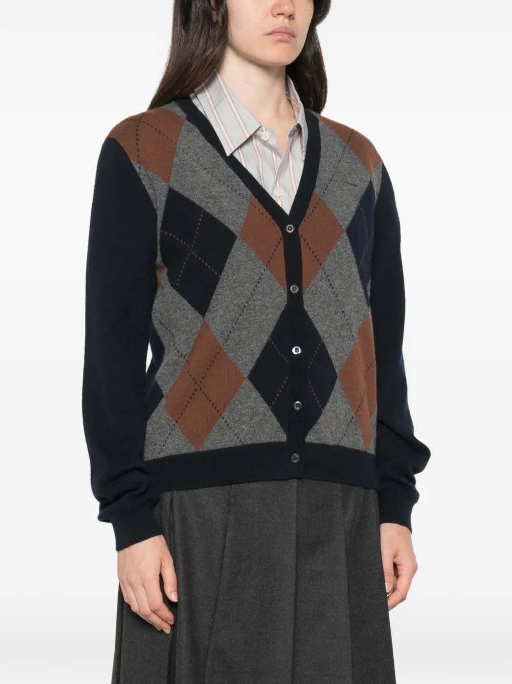 Prada Argyle kasjmier vest Blauw