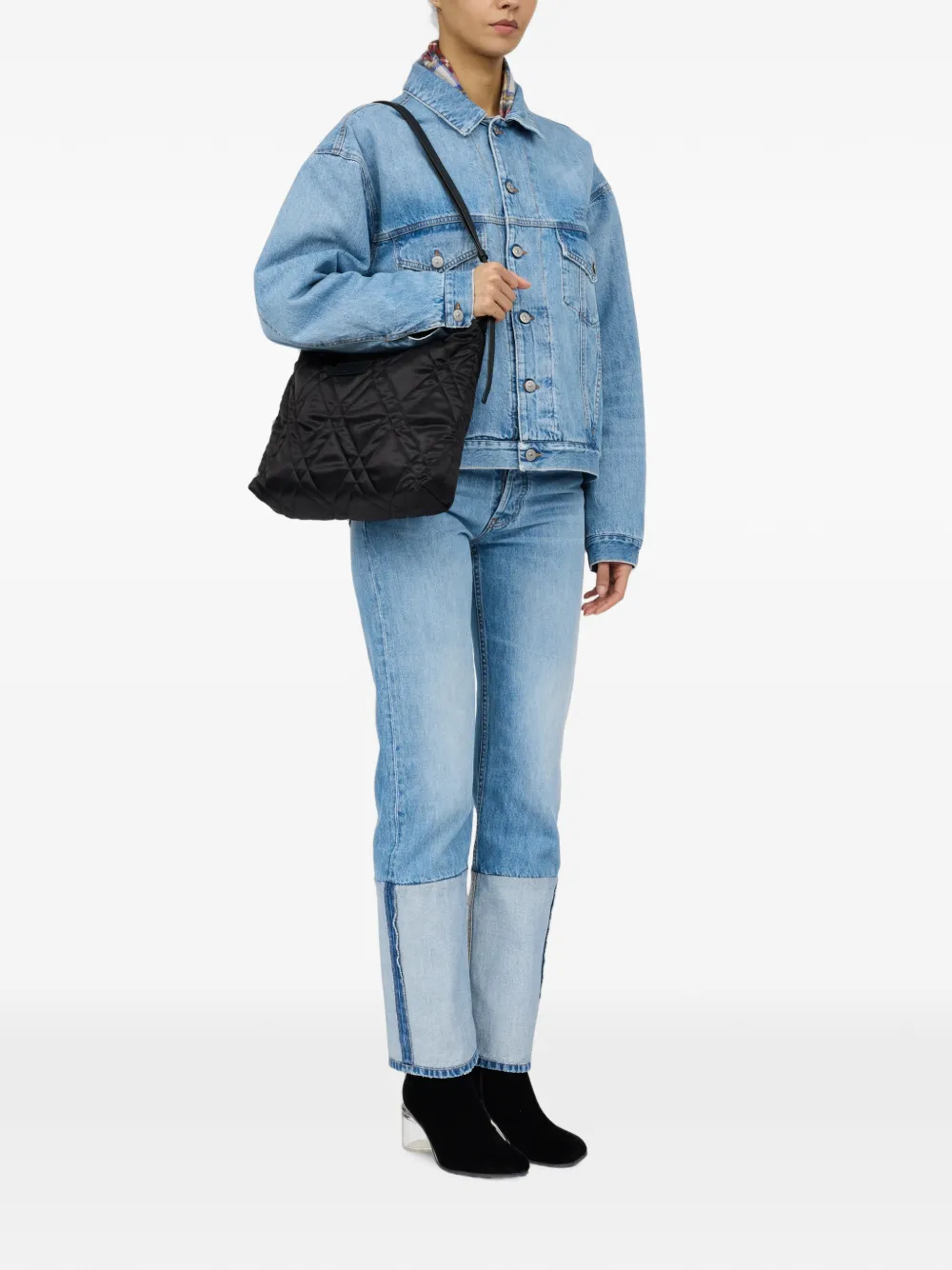 MM6 Maison Margiela Nylon crossbodytas Zwart
