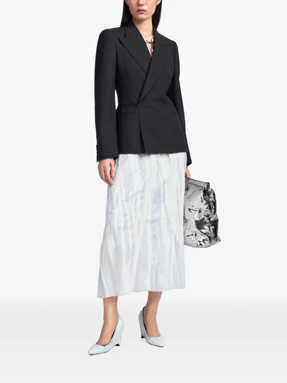 Maison Margiela Blazer met wikkelriem Zwart