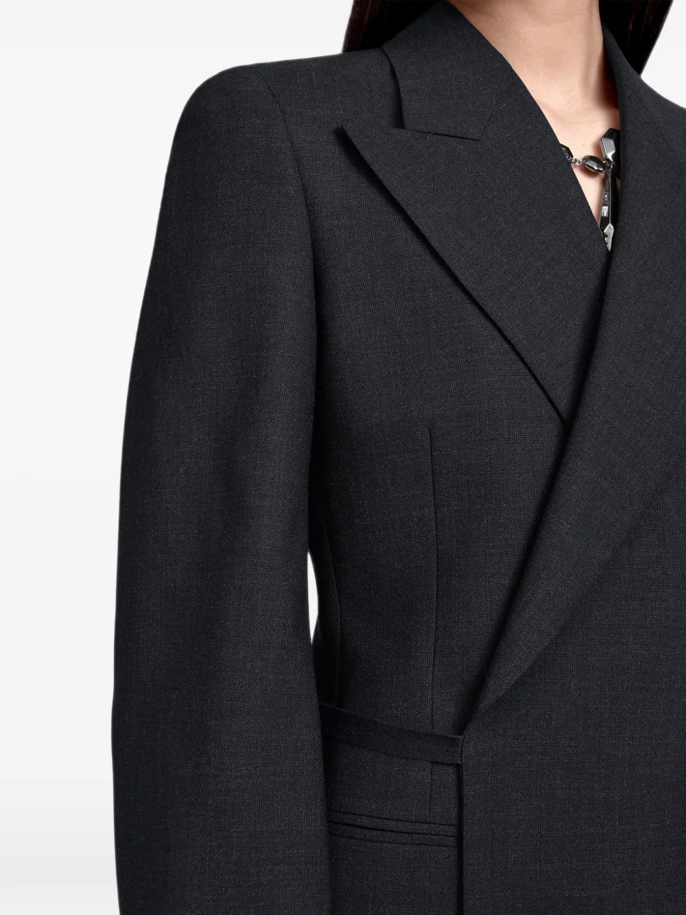 Maison Margiela Blazer met wikkelriem Zwart