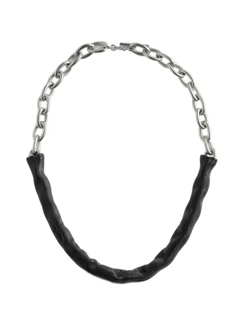 Maison Margiela leather-covered necklace