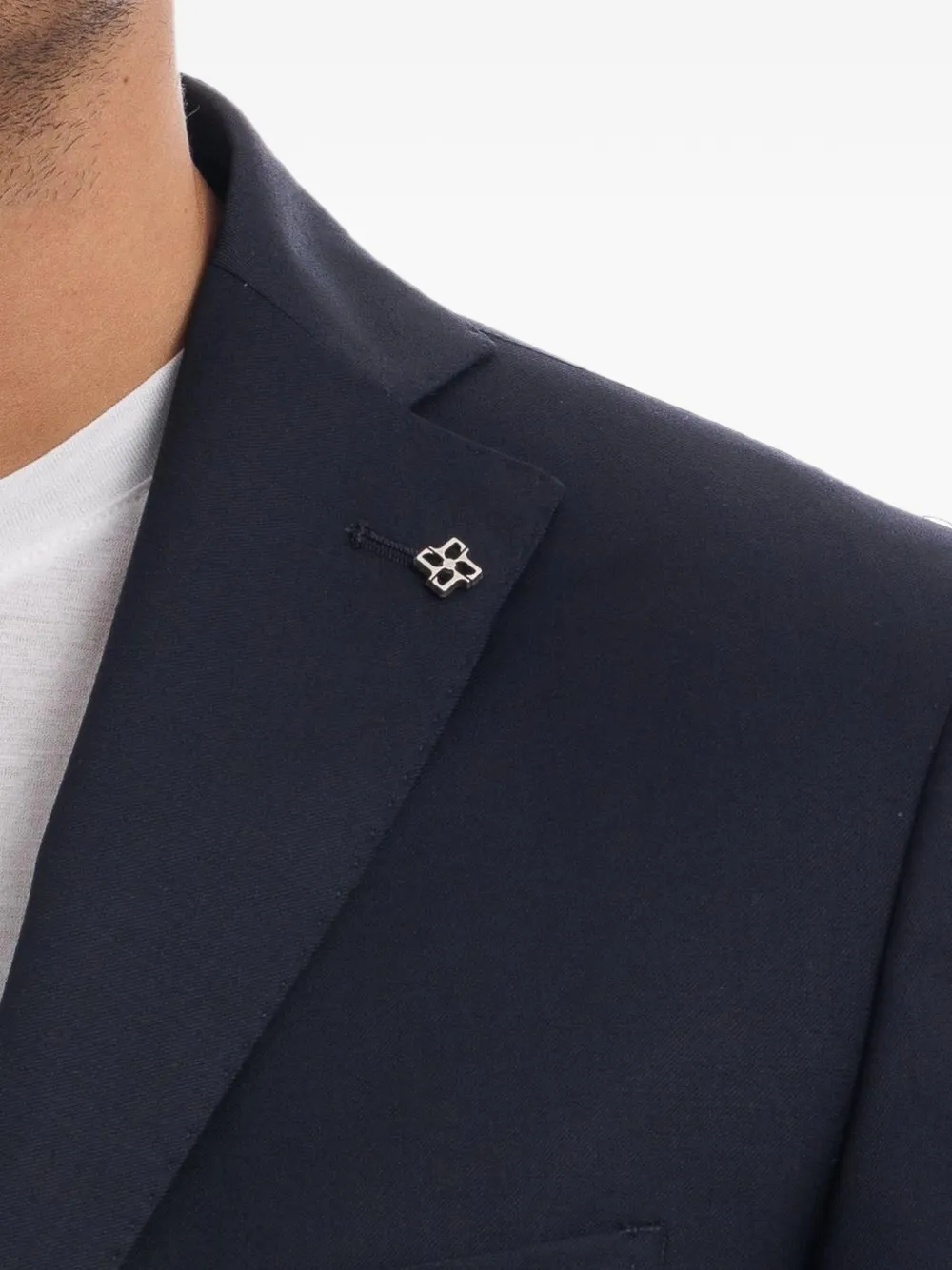 Tagliatore Pak met enkele rij knopen Blauw