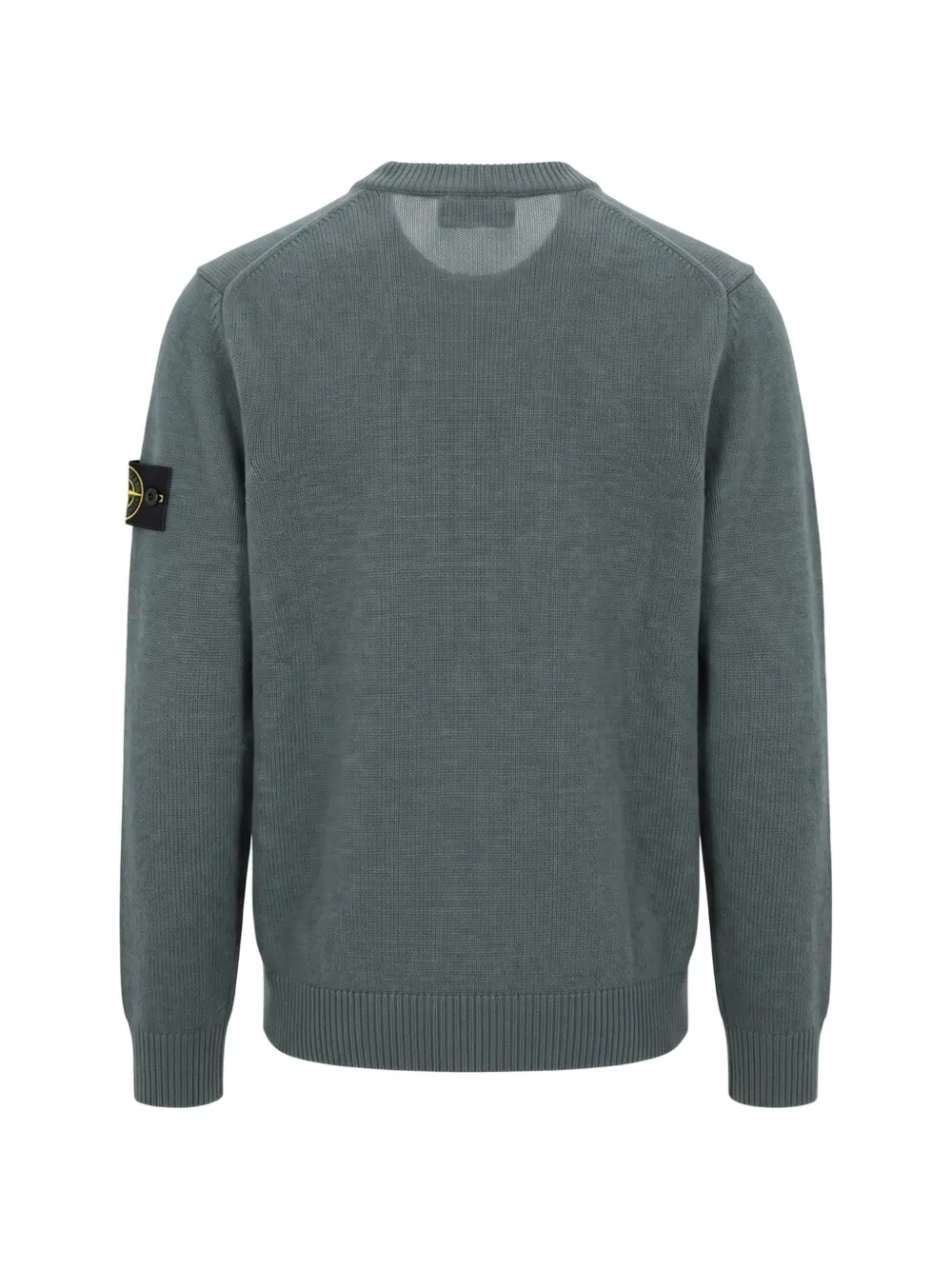 Stone Island 5100072 lamsleren trui met ronde hals Groen