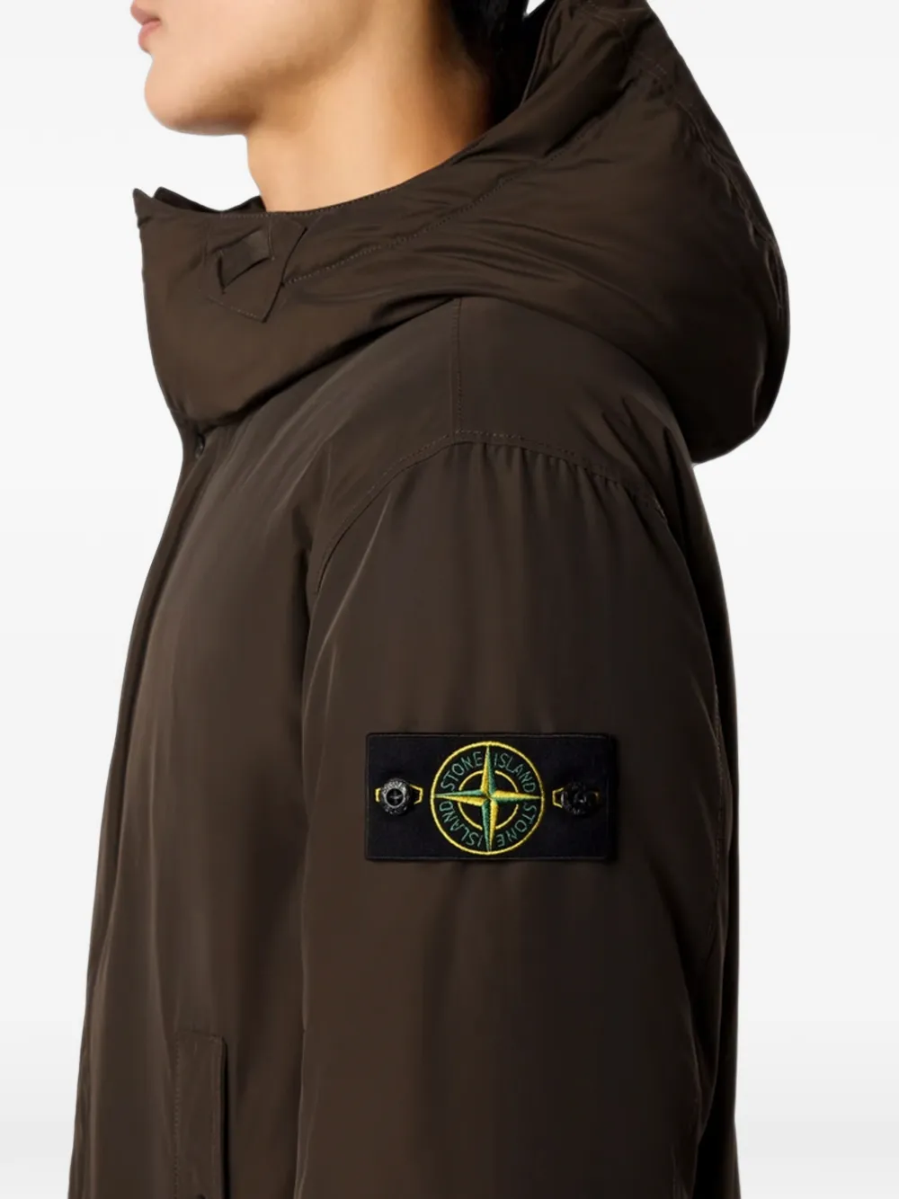 Stone Island 7100006 Micro Reps parka Bruin