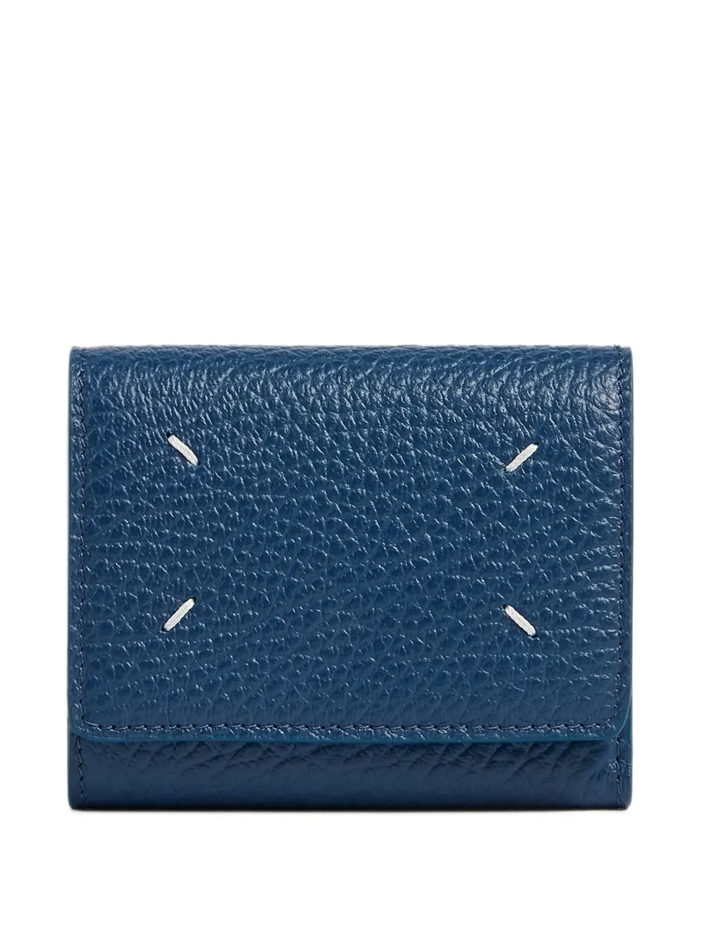 Maison Margiela Four Stitches grainy leather wallet · One Size